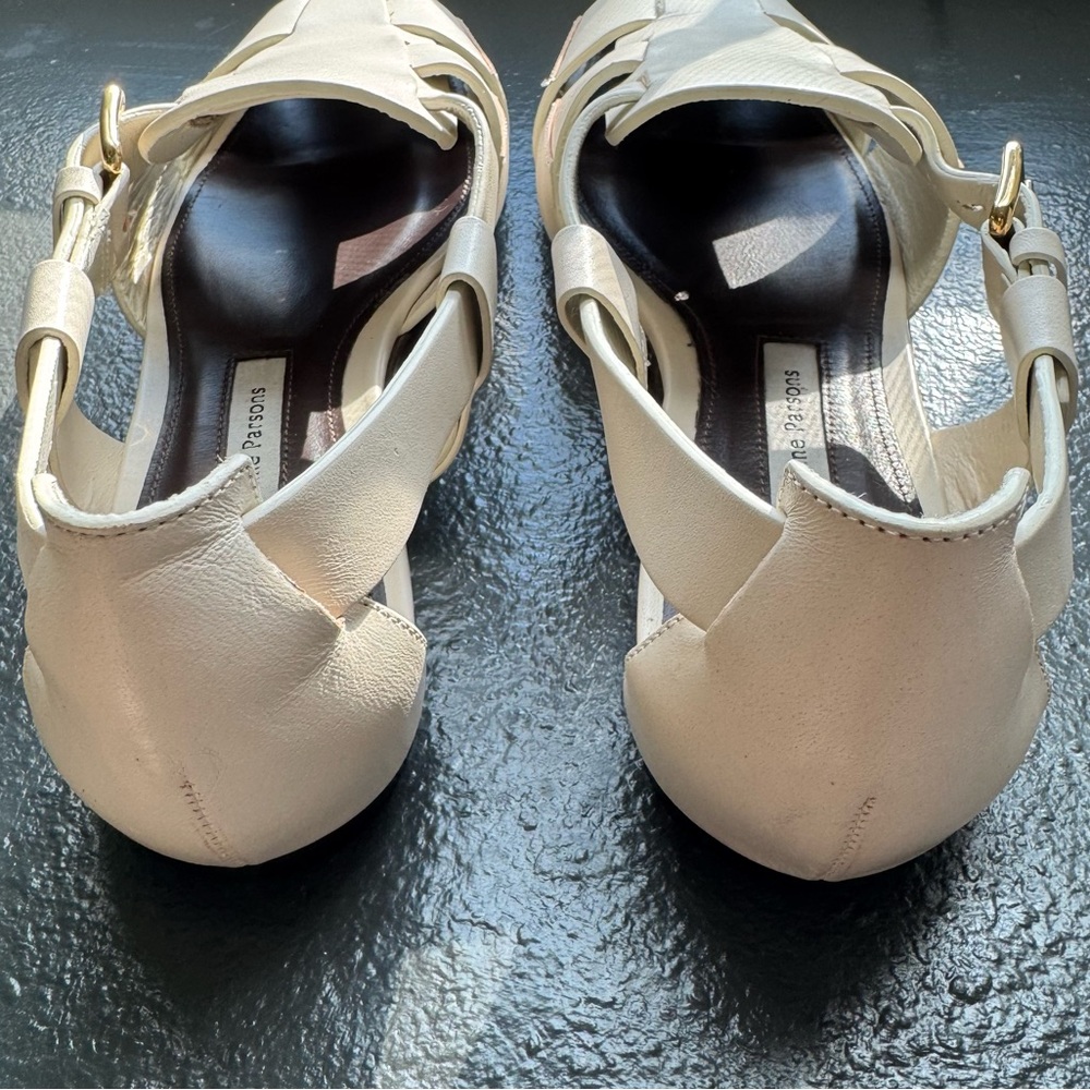 Emme Parsons Ernest Leather Fisherman Sandal Ivory Calfskin - Picture 8 of 8